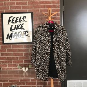 🐯 FOREVER 21 LEOPARD RETRO COAT